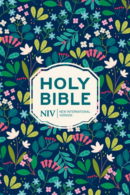 NIV Pocket Floral Hardback Bible